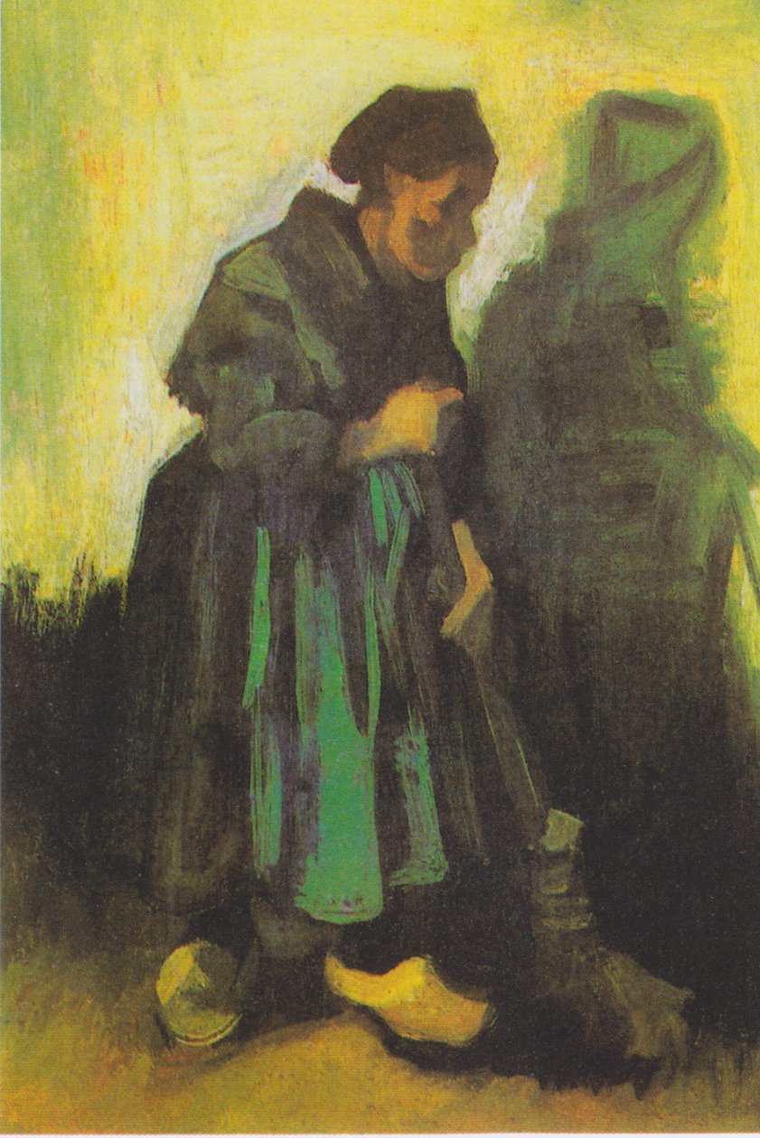 Bondens kone fejer gangen af Vincent van Gogh