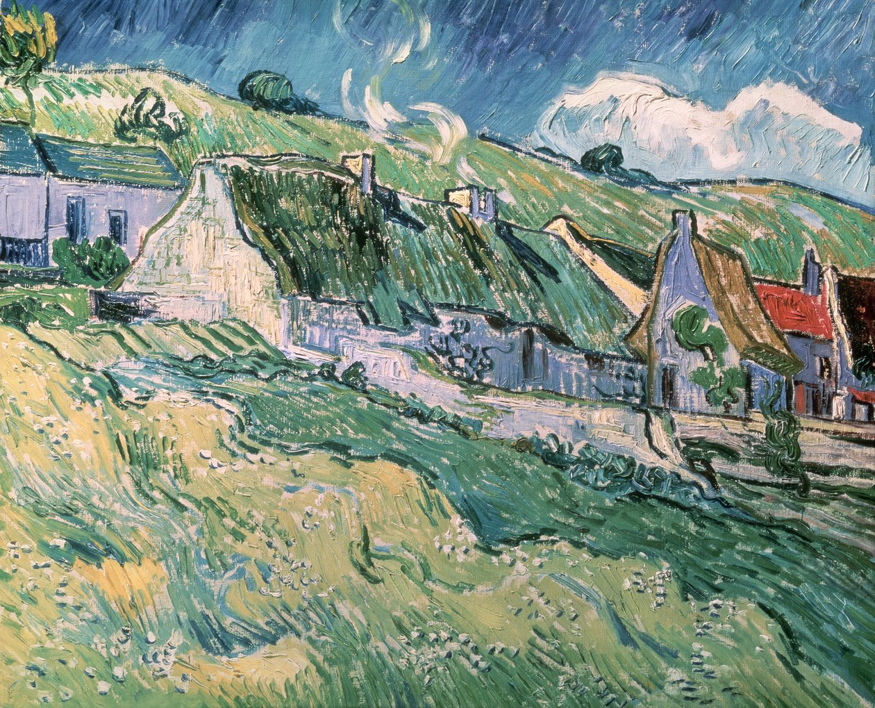 Hytter i Auvers-sur-Oise, 1890 af Vincent van Gogh
