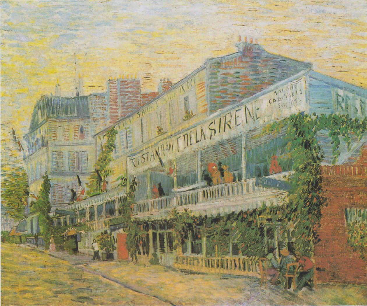 Das Restaurant de la Siréne i Asniéres af Vincent van Gogh