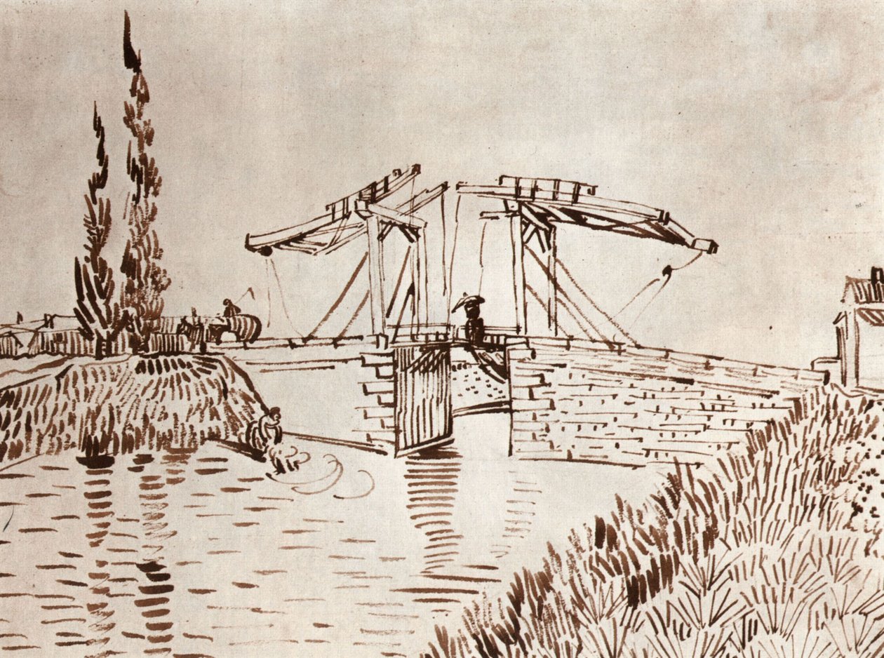 Anglois -broen ved Arles (The Drawbridge) af Vincent van Gogh
