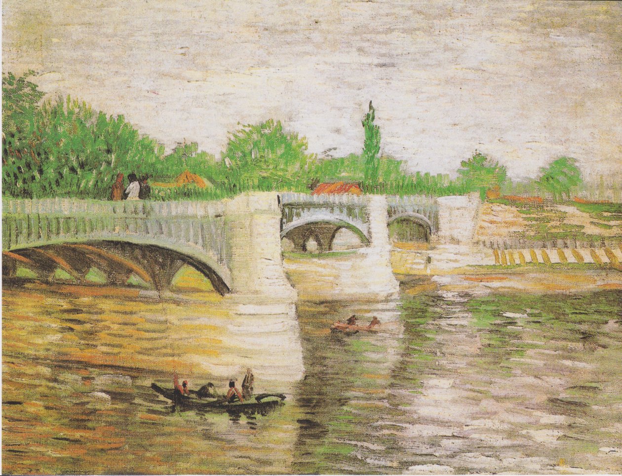 Seinen med Pont de la Grande Jatte af Vincent van Gogh