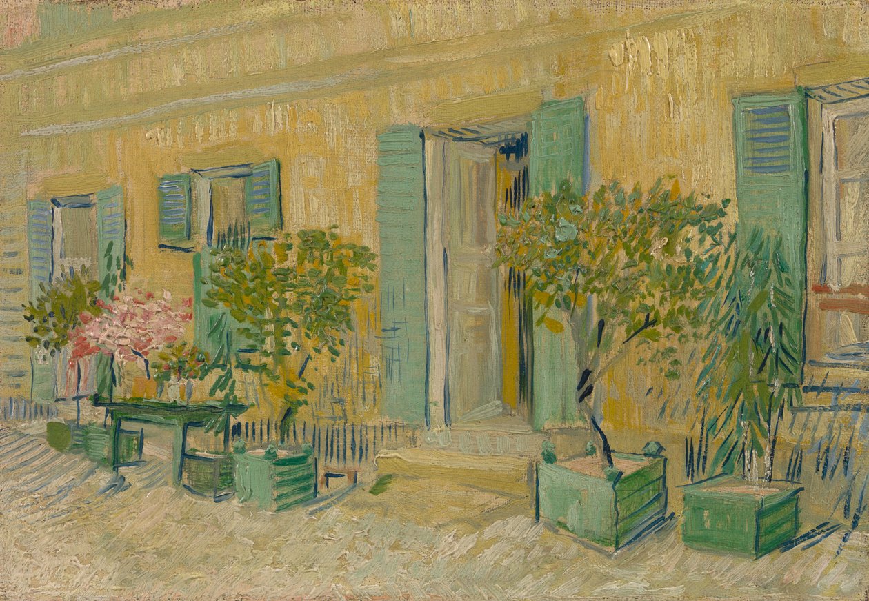 Udvendigt på en restaurant i Asnières af Vincent van Gogh