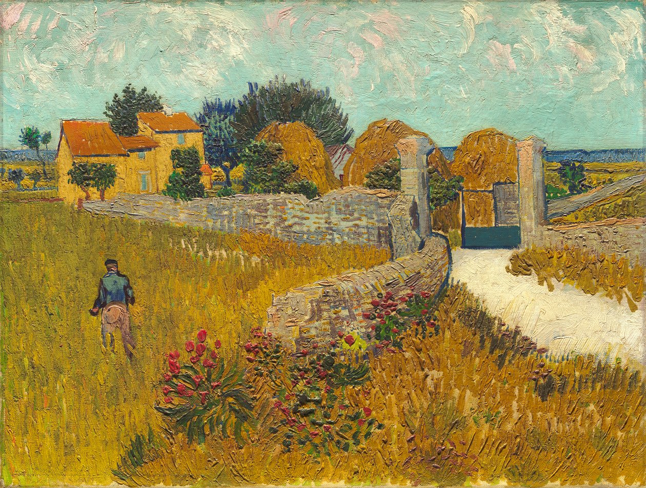 Bondehus i Provence, 1888 af Vincent van Gogh