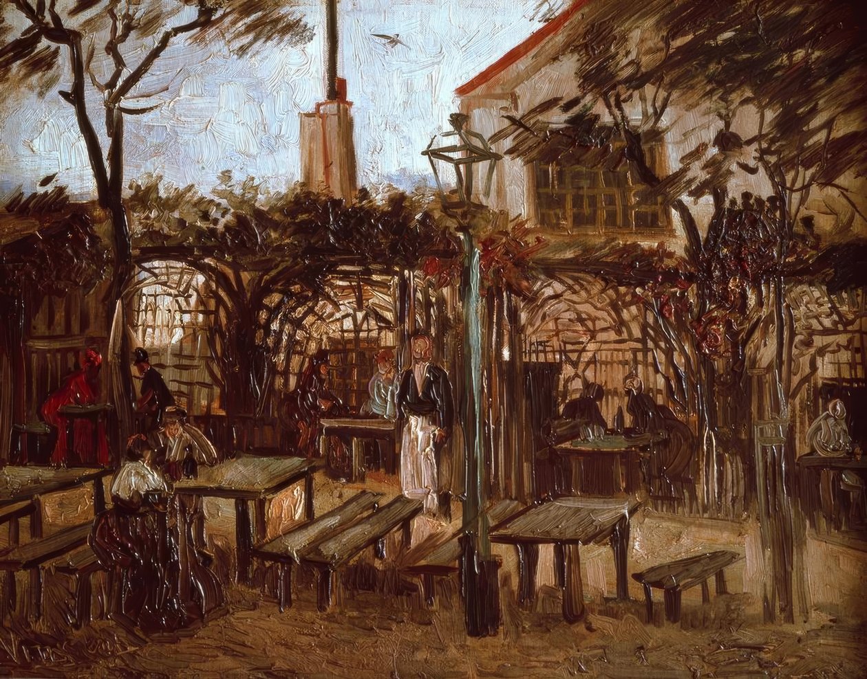 La Guinguette havebar på Montmartre af Vincent van Gogh