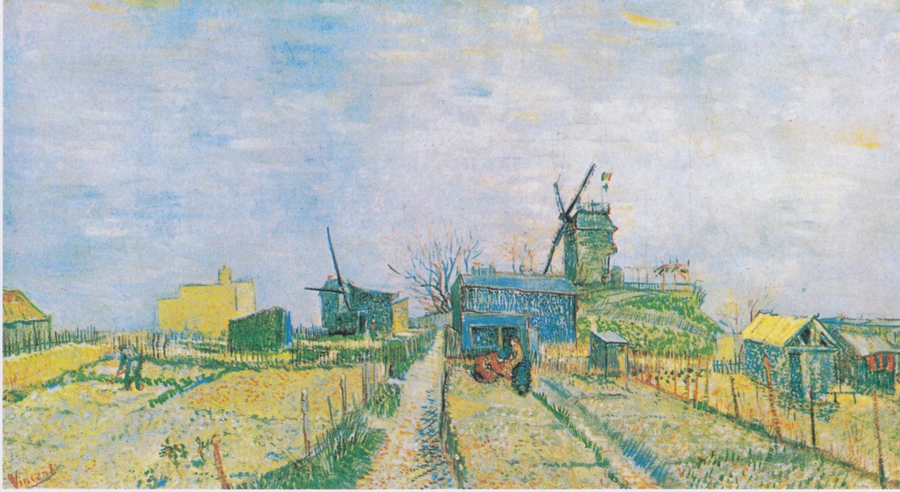 Grøntsagshaver i Montmartre af Vincent van Gogh