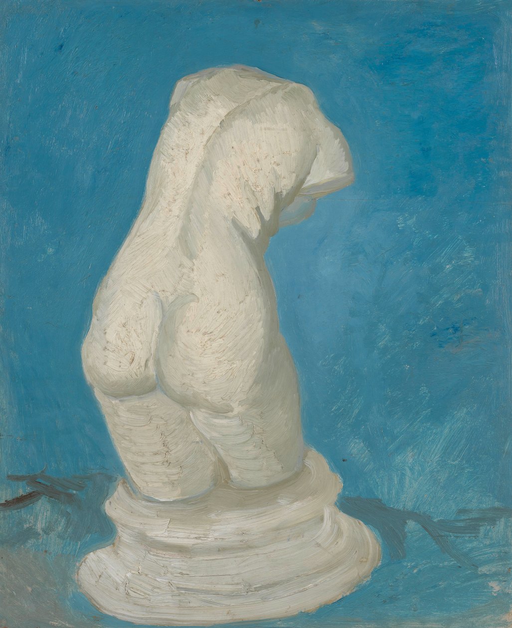 Gips torso (hun) fra bagsiden af Vincent van Gogh