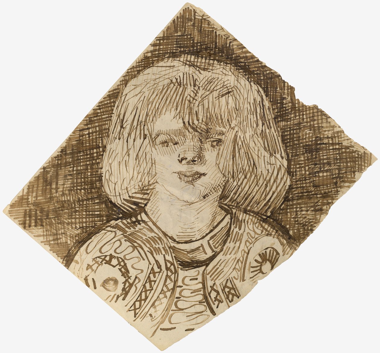 Hoved af en pige af Vincent van Gogh