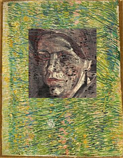 Skjult van Gogh -maleri under sit maleri Grasgrond af Vincent van Gogh