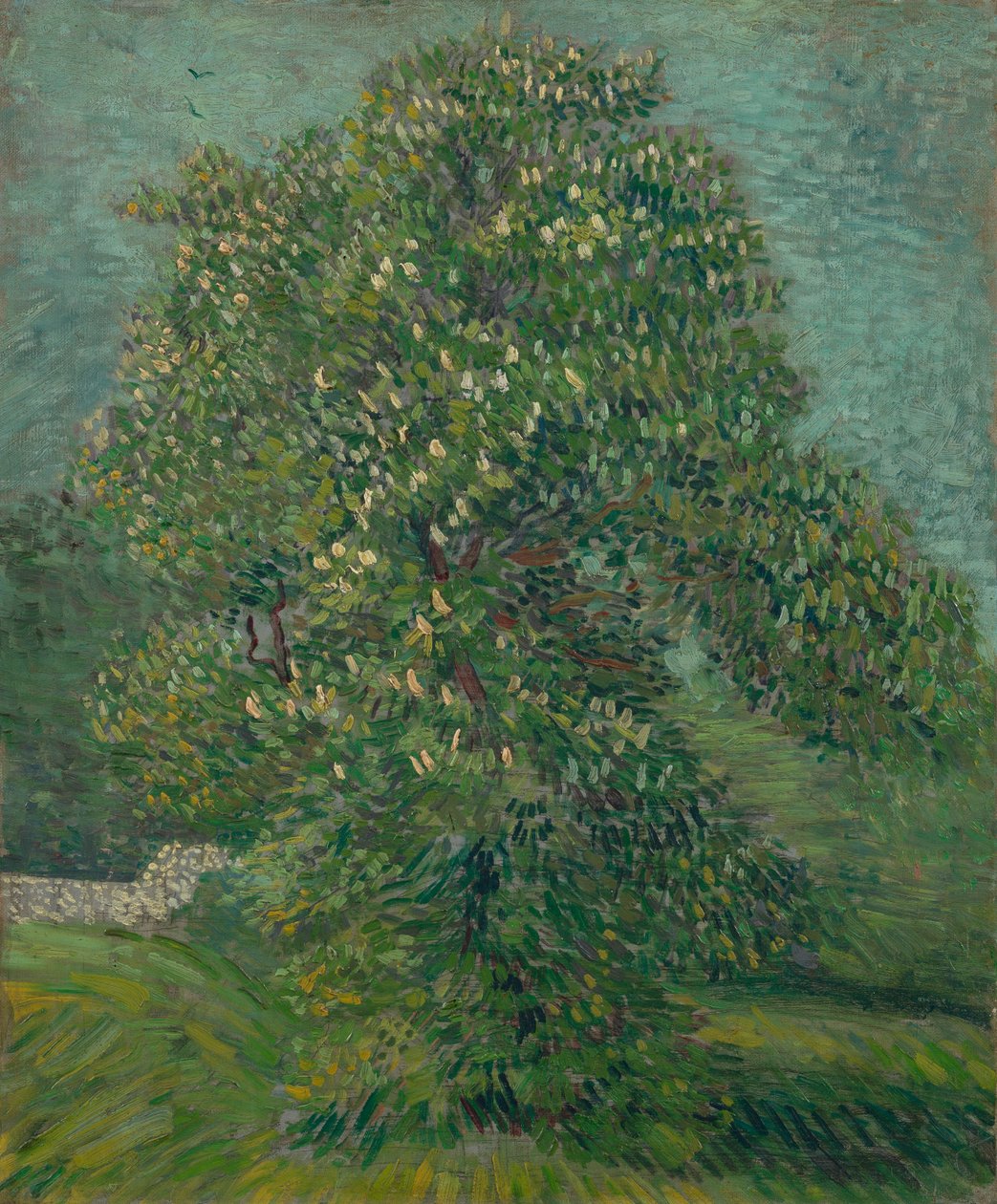 Hestekastanjetræ i blomst af Vincent van Gogh