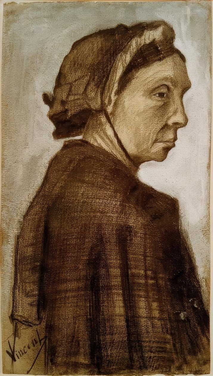 Hoved af en kvinde af Vincent van Gogh