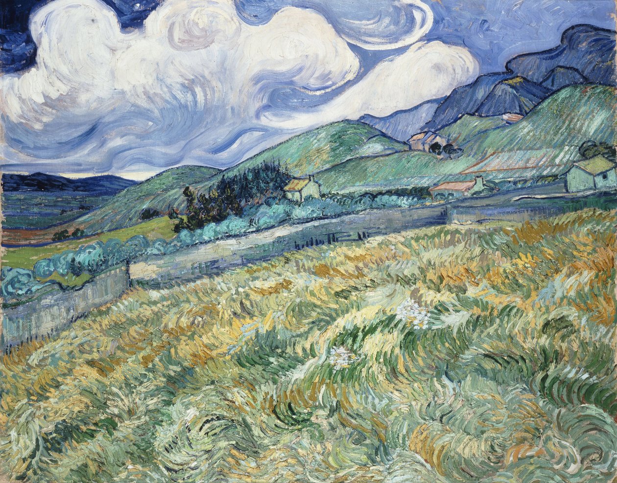 Landskab fra Saint-Rémy af Vincent van Gogh