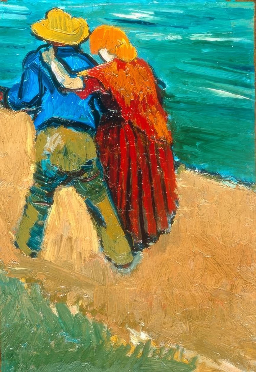 Kærlighedspar i Arles af Vincent van Gogh