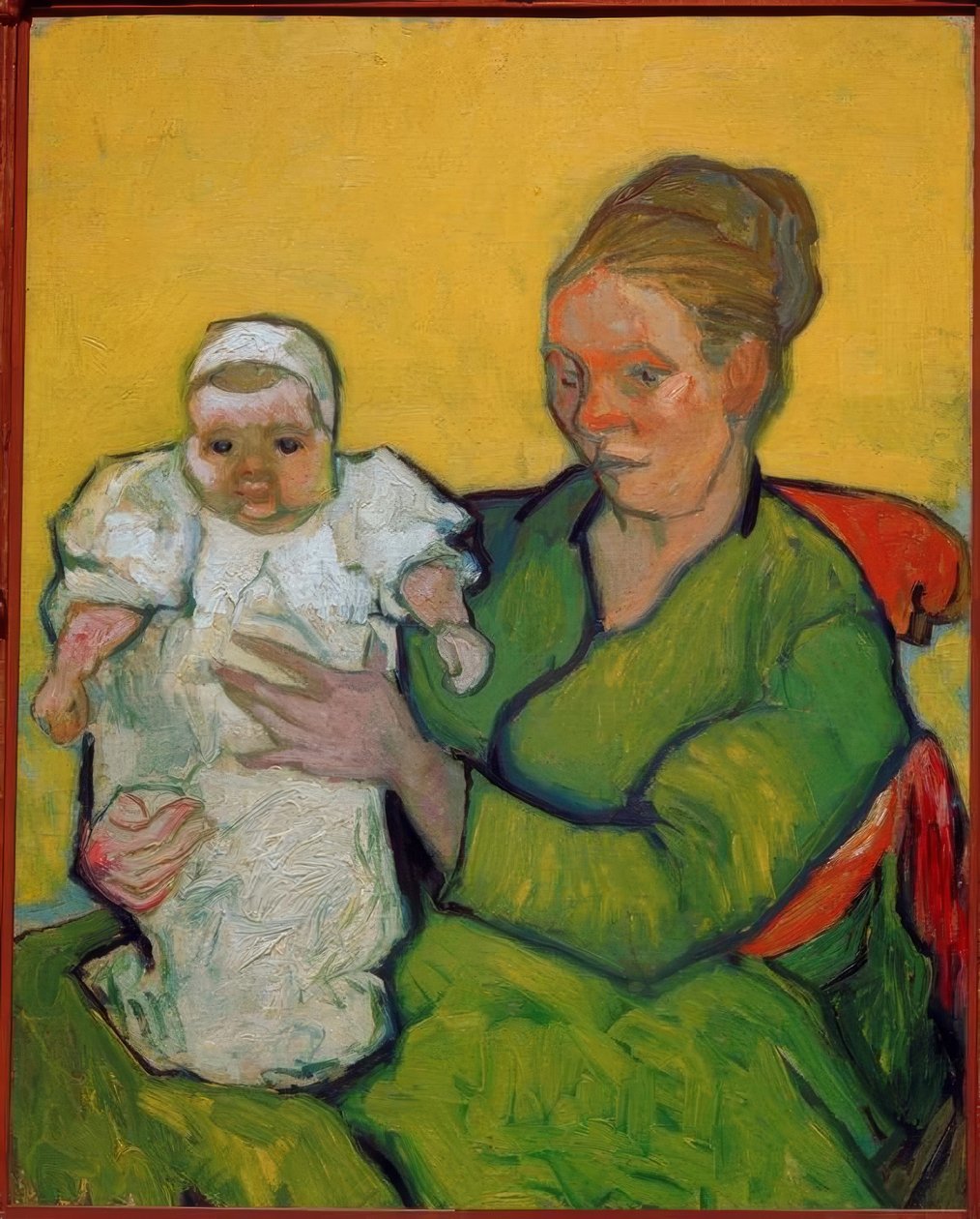 Madame Roulin med sit barn Marcelle af Vincent van Gogh