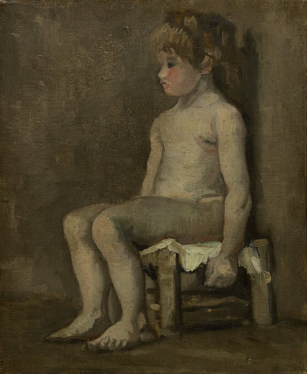 Nøgen pige, siddende af Vincent van Gogh