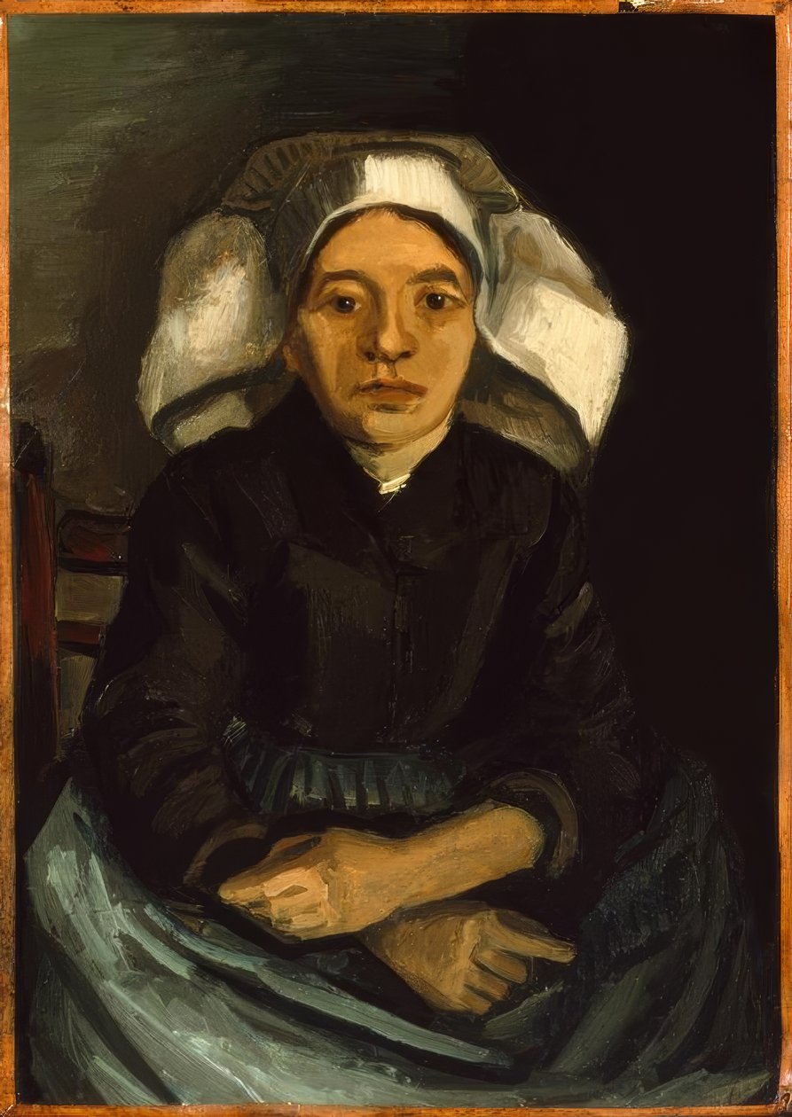 Bondekone fra Nuenen siddende af Vincent van Gogh