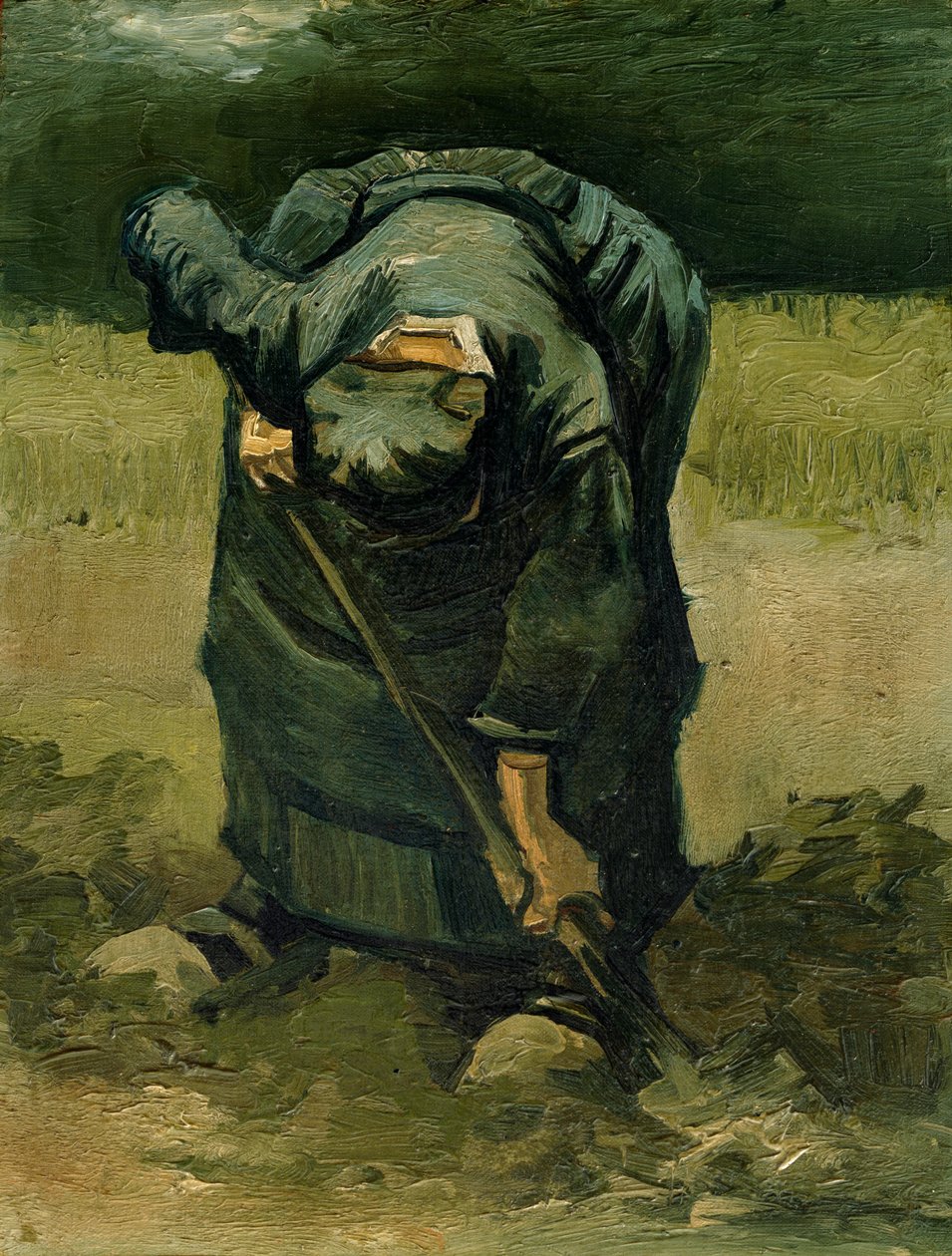 Bondekvinde graver, 1885 af Vincent van Gogh