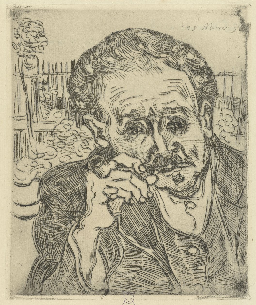 Portræt af Dr Gachet, 1890 af Vincent van Gogh