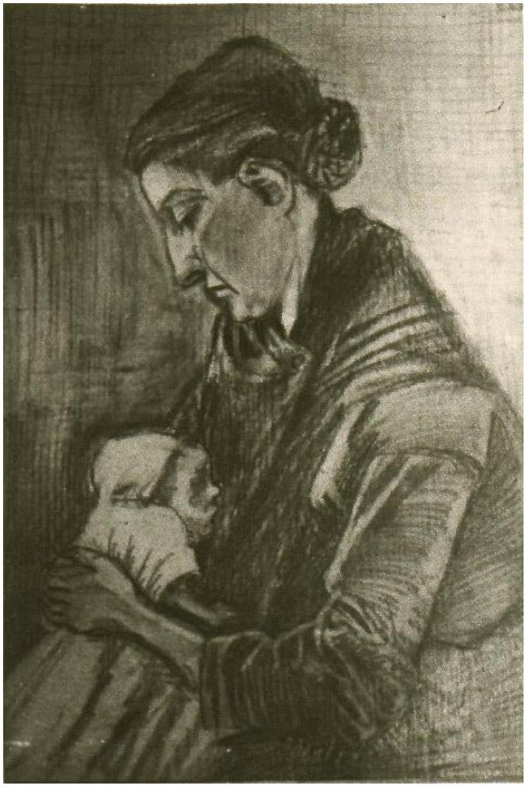 Se Nursing Baby 1064 Vincent van Gogh af Vincent van Gogh