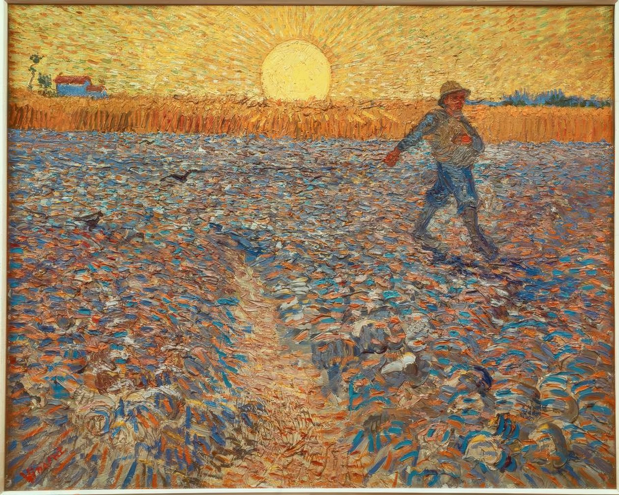 Såmand ved solnedgang af Vincent van Gogh