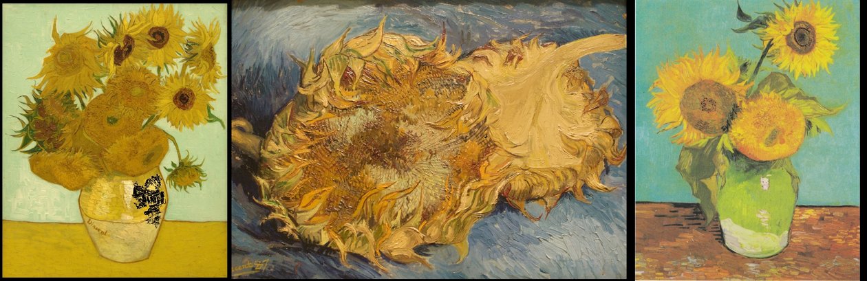 Stilleben med 12 solsikker af Vincent van Gogh