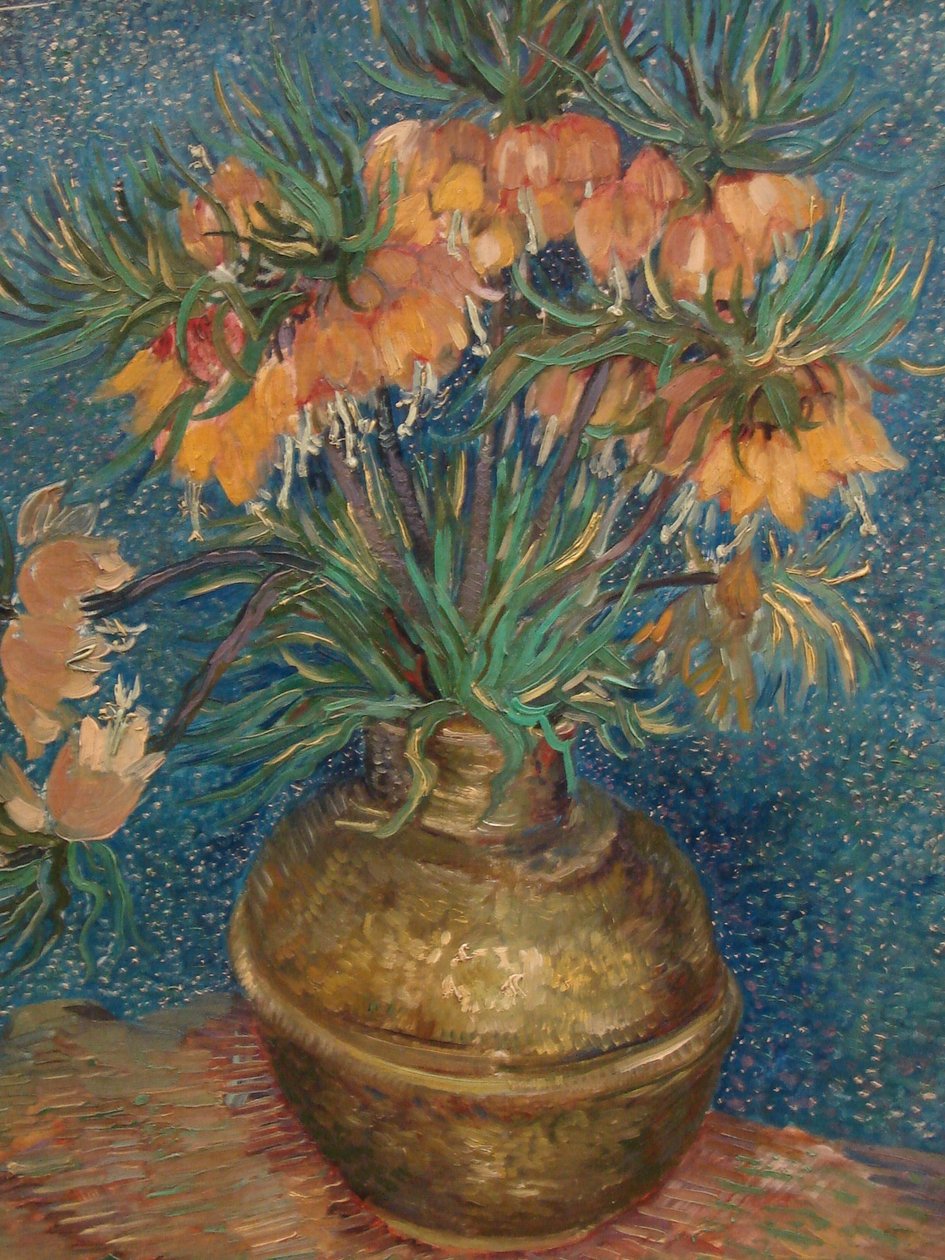 Stilleben med kejserlige kroner i en bronze vase af Vincent van Gogh