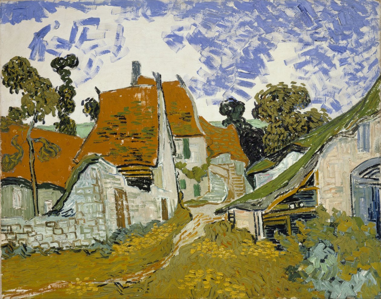 Gade i Auvers-sur-Oise af Vincent van Gogh