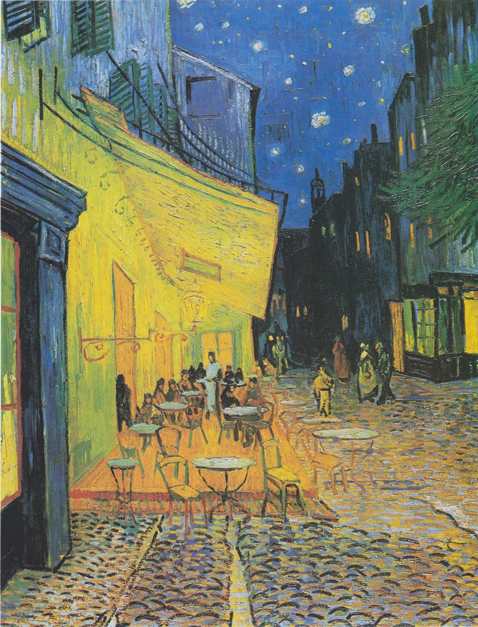 Terrasse des Cafés an der Place du Forum i Arles am Abend1 af Vincent van Gogh
