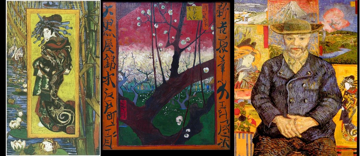 Kurtisanen eller Oiran (efter Eisen) af Vincent van Gogh