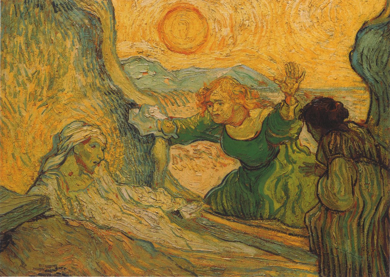The Raising of Lazarus (efter Rembrandt) af Vincent van Gogh
