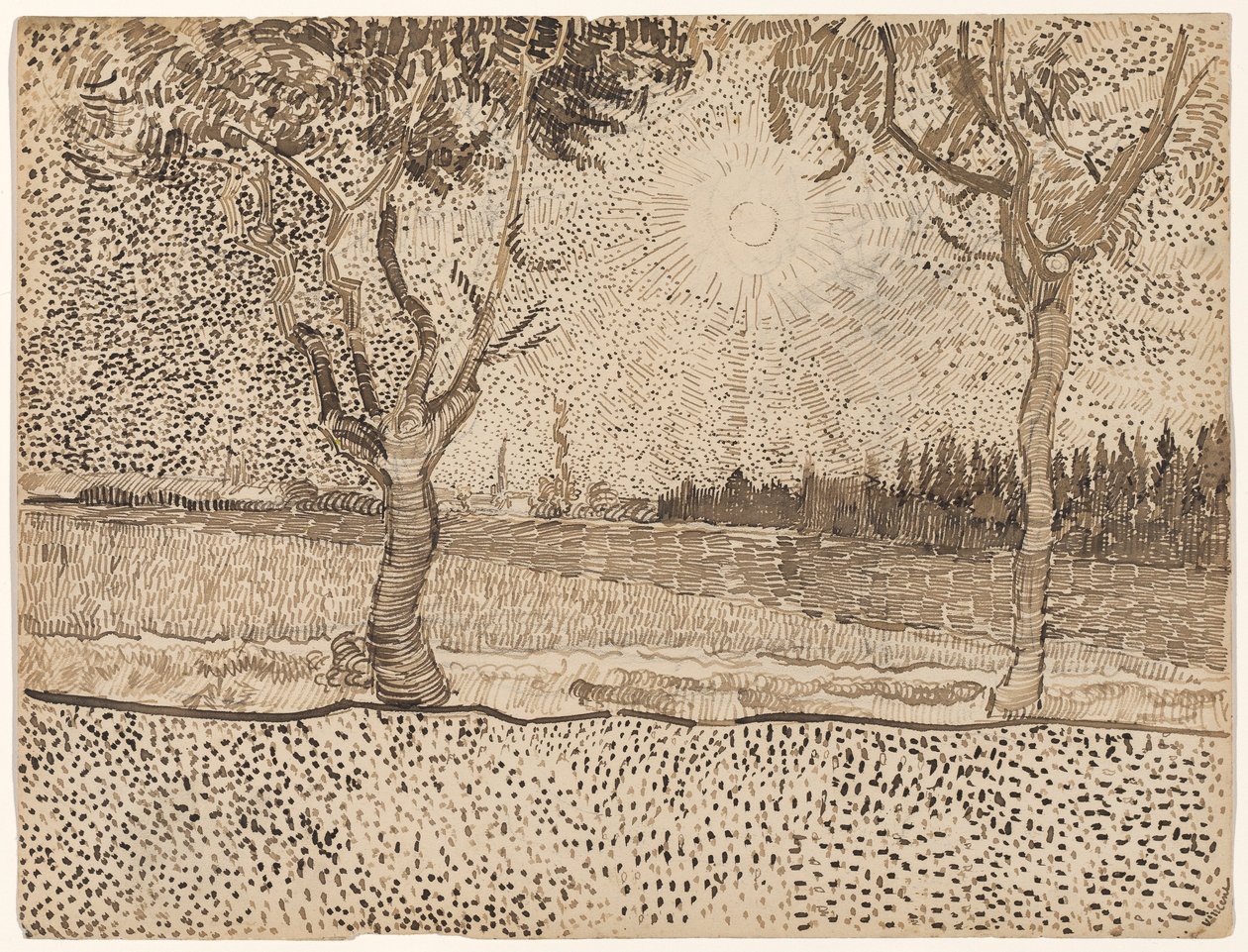 Vejen til Tarascon af Vincent van Gogh