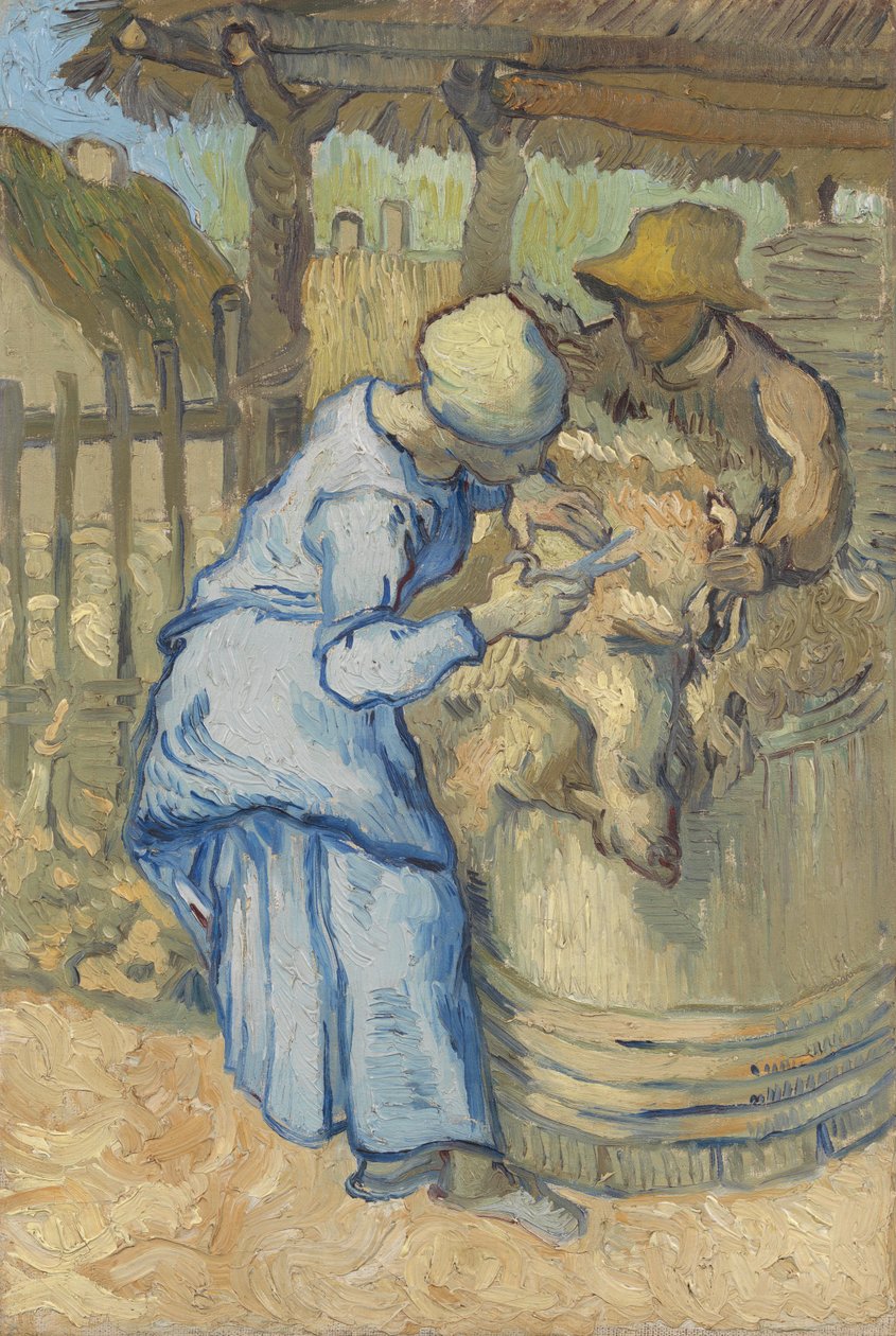 Fårskåreren (efter hirse) af Vincent van Gogh