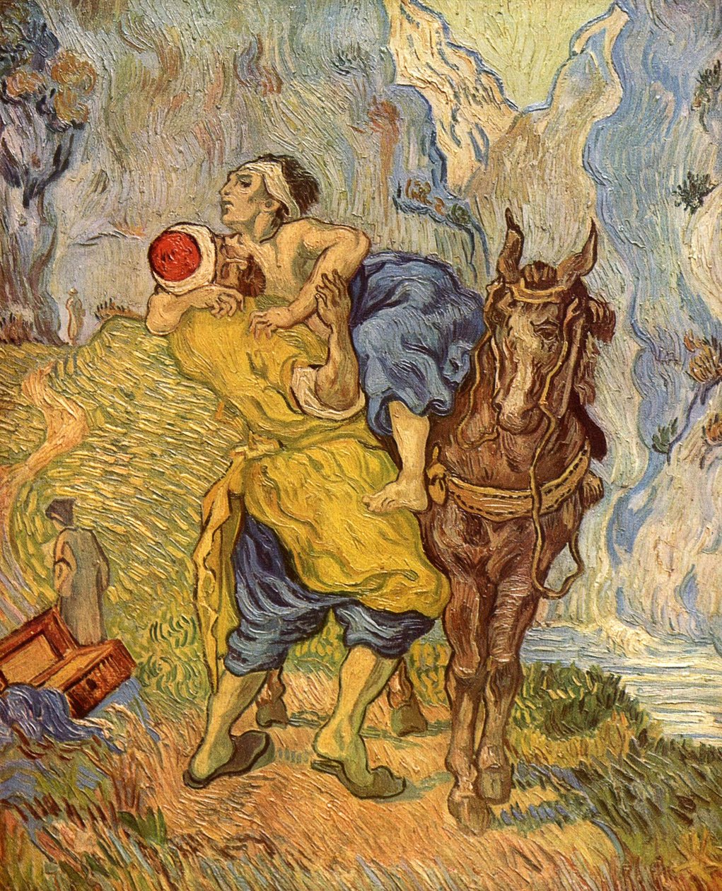 Den barmhjertige samaritaner (efter Delacroix) af Vincent van Gogh
