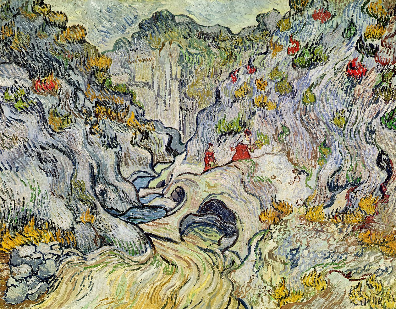 Peyroulet-kløften, 1889 af Vincent van Gogh