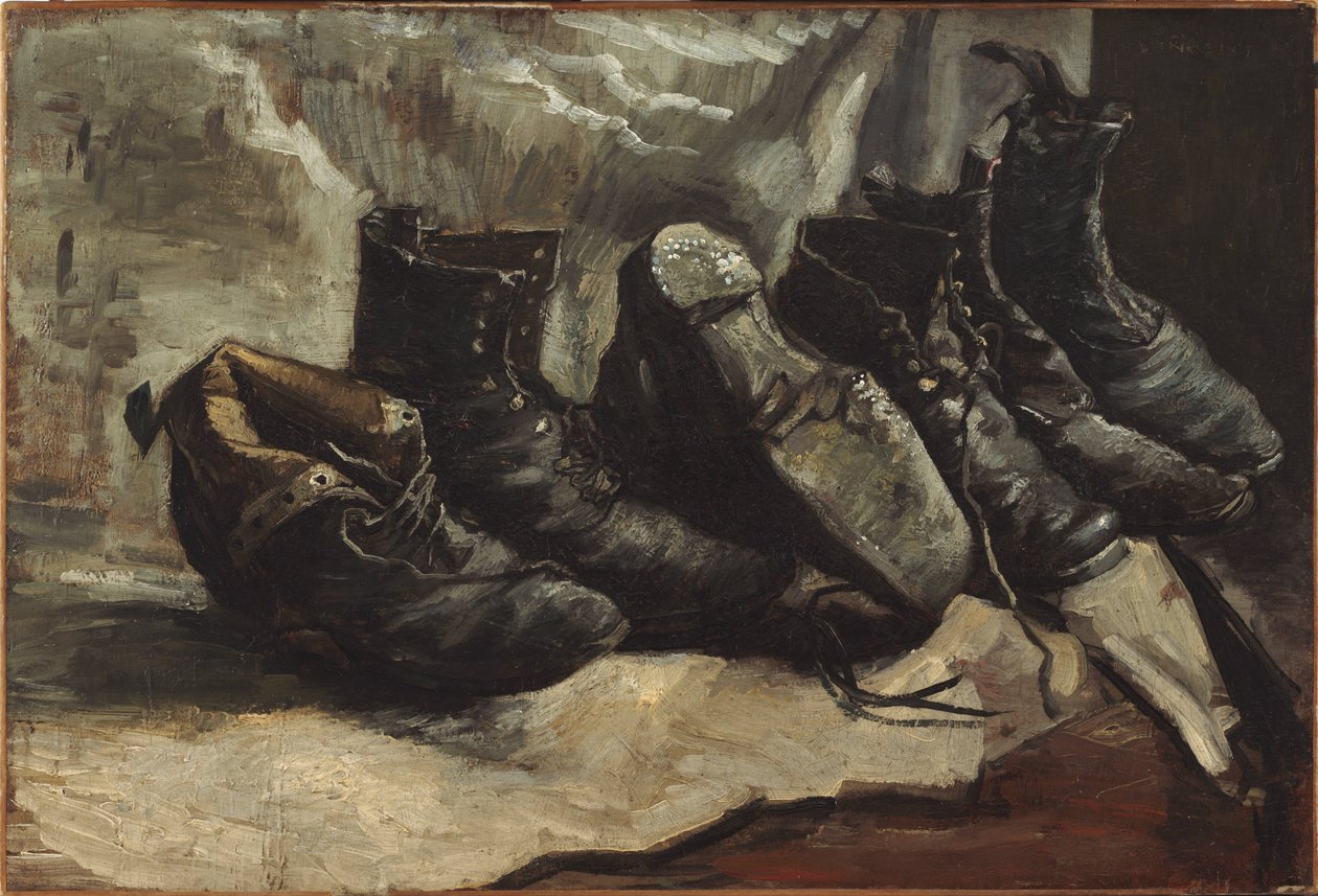 Tre par sko af Vincent van Gogh
