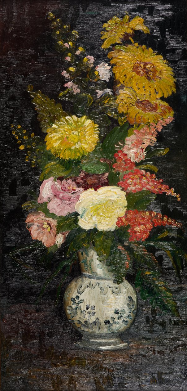 Vase med blomster, 1886 af Vincent van Gogh