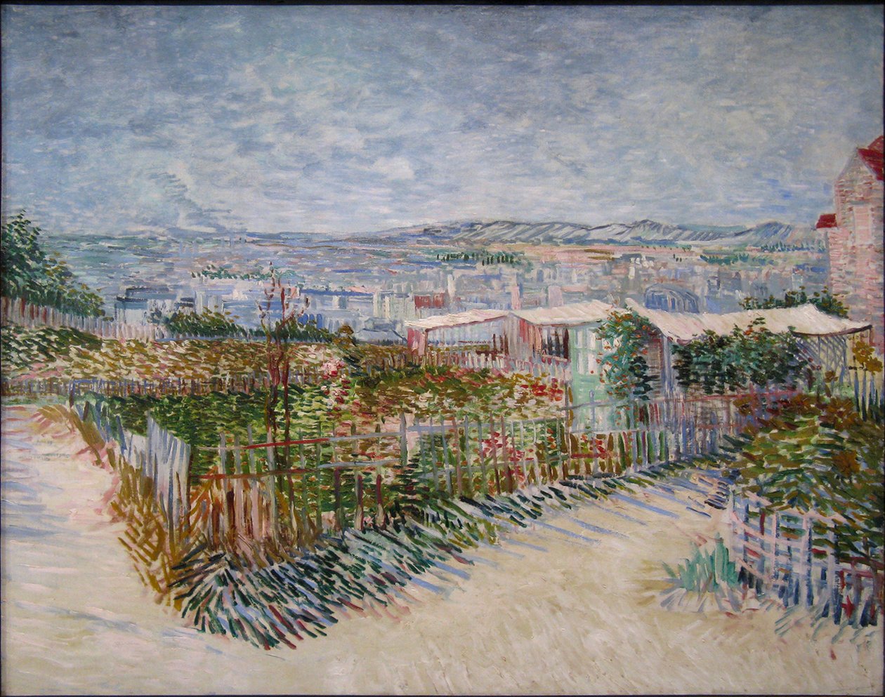 Grøntsagshaver ved Montmartre af Vincent van Gogh