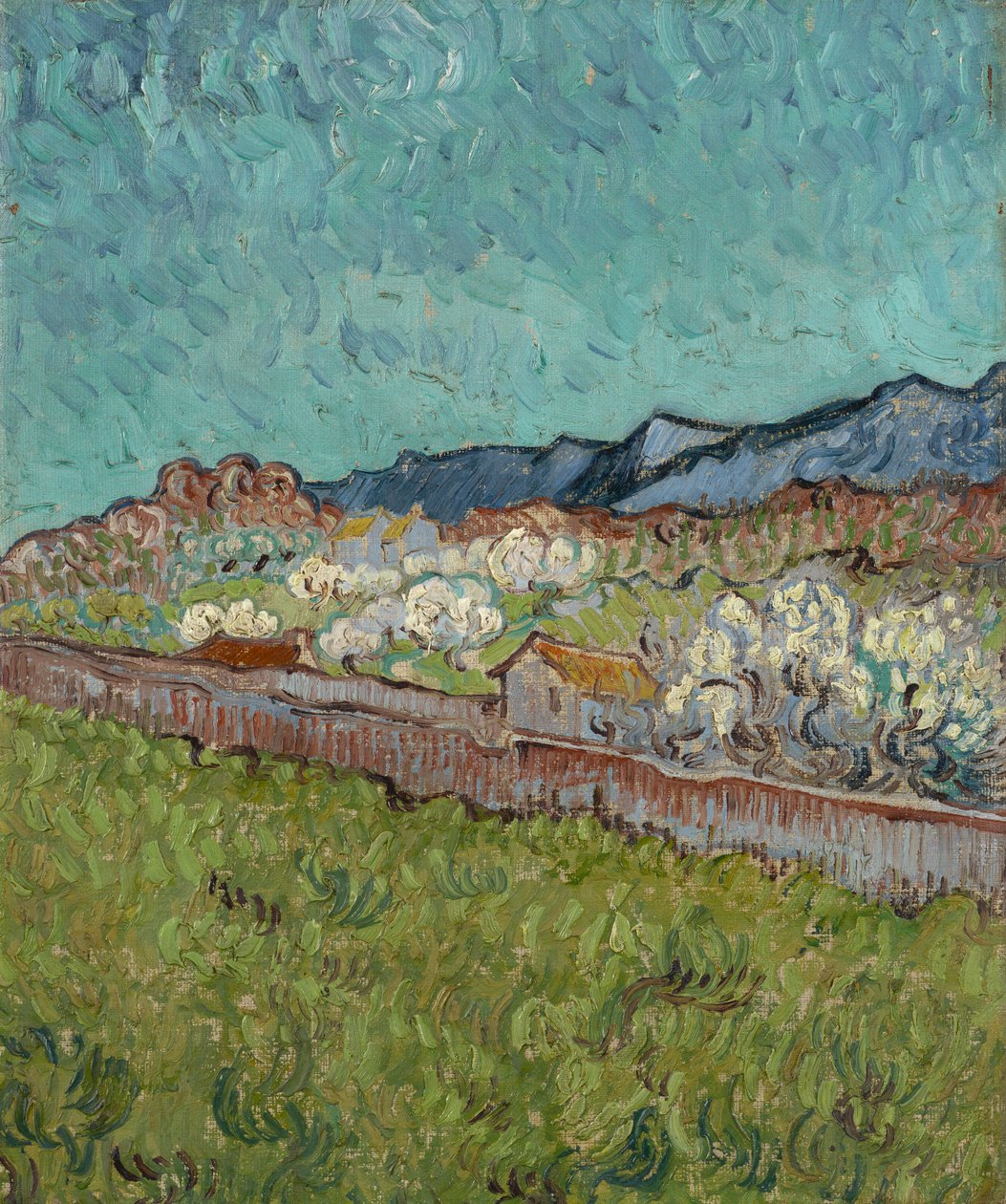 Udsigt over Alpilles af Vincent van Gogh