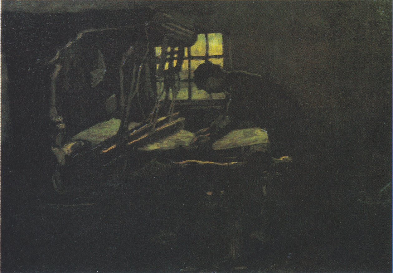 Weber, der står ved væven af Vincent van Gogh