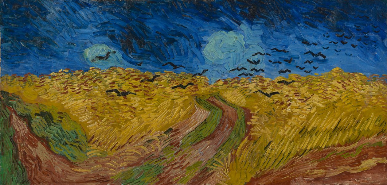 Hvedemark med Krager af Vincent van Gogh