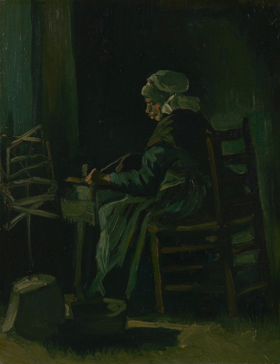 Kvinde snoede garn af Vincent van Gogh