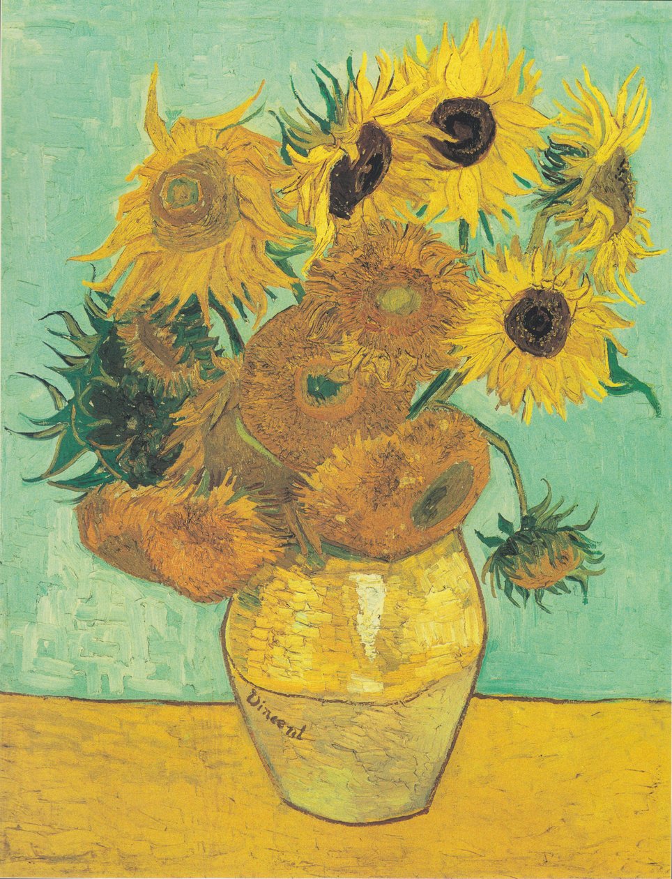 Tolv solsikker i en vase af Vincent van Gogh