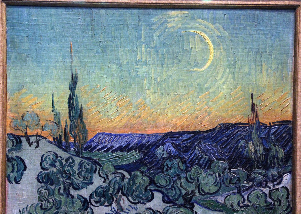 spadseretur i skumringen af Vincent van Gogh