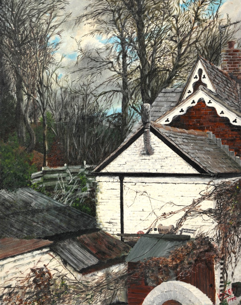 En Haunted Hill Mold Wales af Vincent Alexander Booth