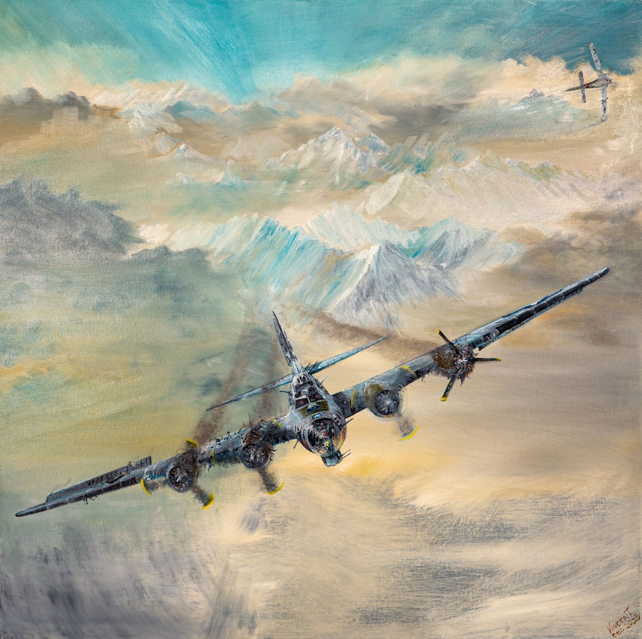 B17G, Royal Flush 2, Swiss Landing 8, 2023 af Vincent Alexander Booth