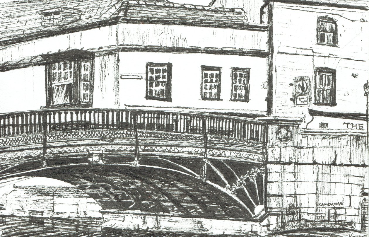 Cambridge, 2008, (Blæk på papir) af Vincent Alexander Booth