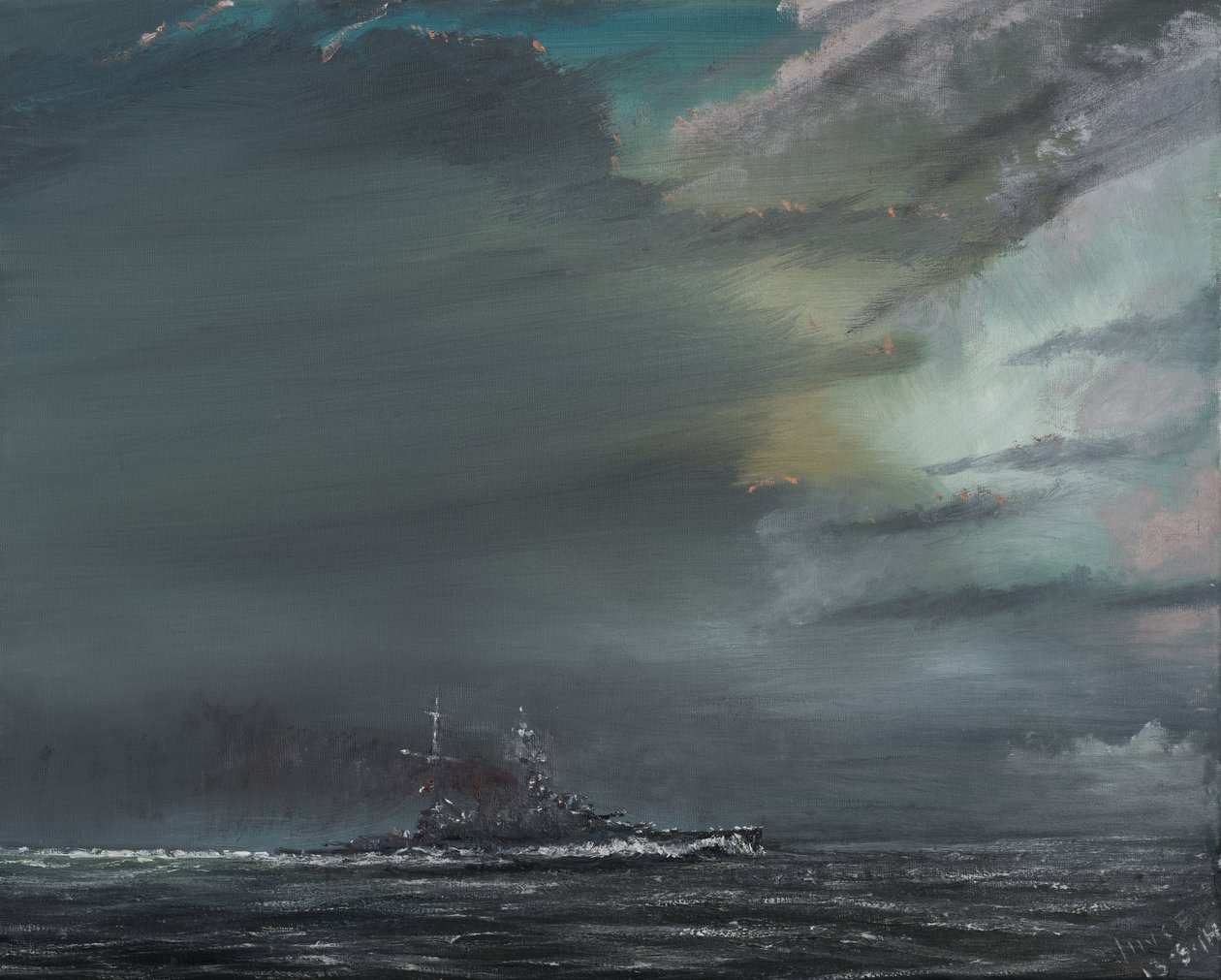 HMS Hood 1941, 2014, af Vincent Alexander Booth