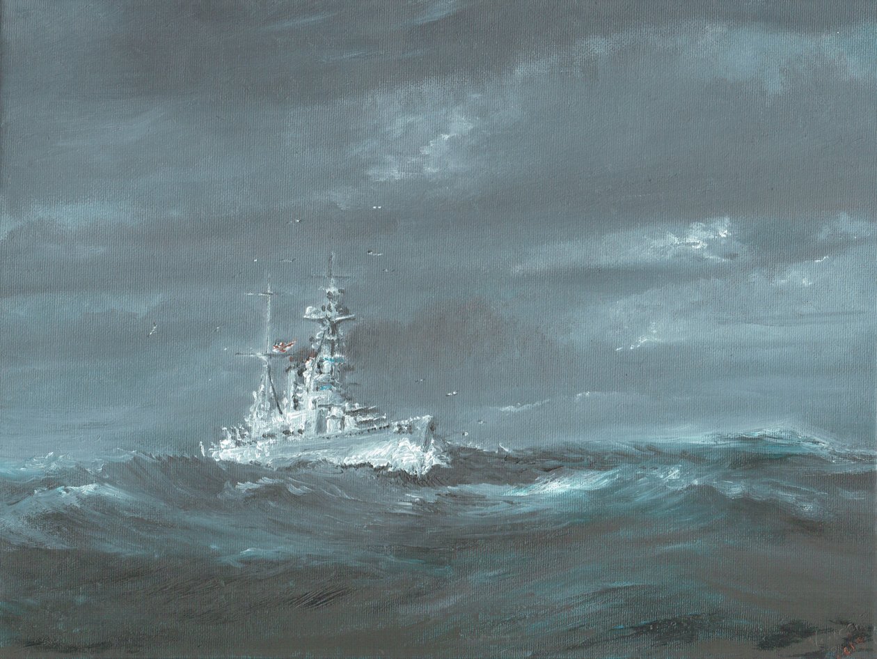 HMS Hood ud for Skotlands kyst 1920