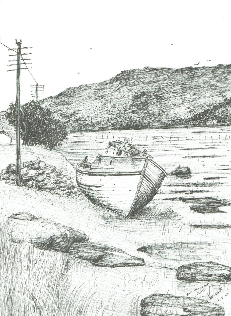 Halvvejs på tværs af Isle of Mull, 2007 af Vincent Alexander Booth