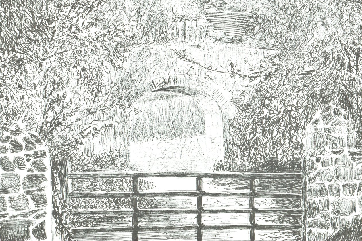 Pathway under archway Isle of Wight, 2012 af Vincent Alexander Booth