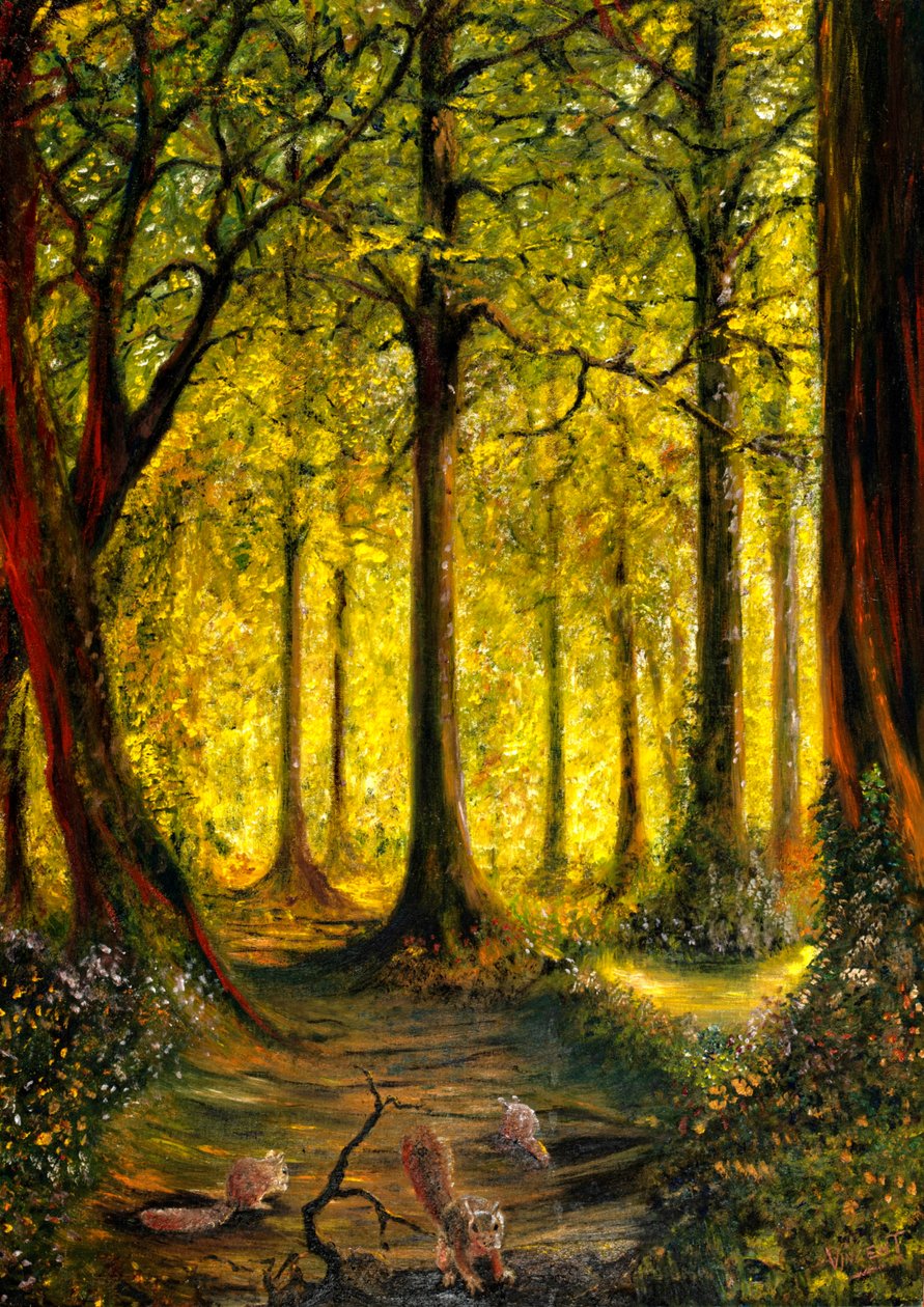 Woodland Yellow 2 af Vincent Alexander Booth